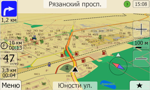 Карта Автоспутник