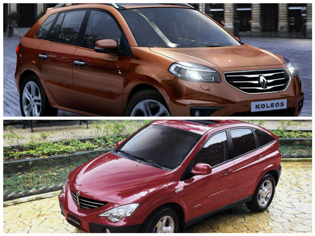 Сравнение автомобилей Renault Koleos и SsangYong Action