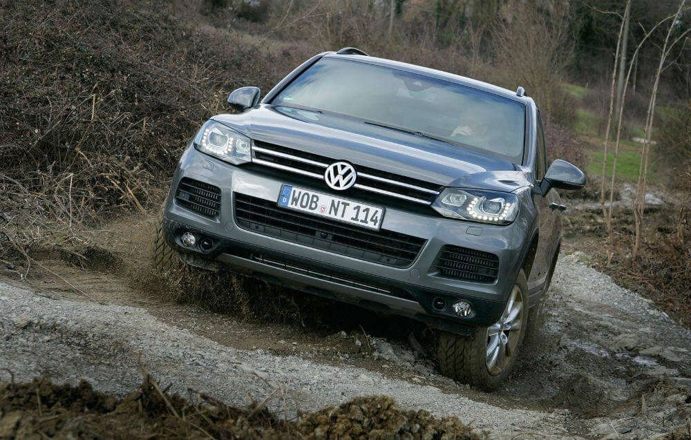 Volkswagen Touareg на бездорожье