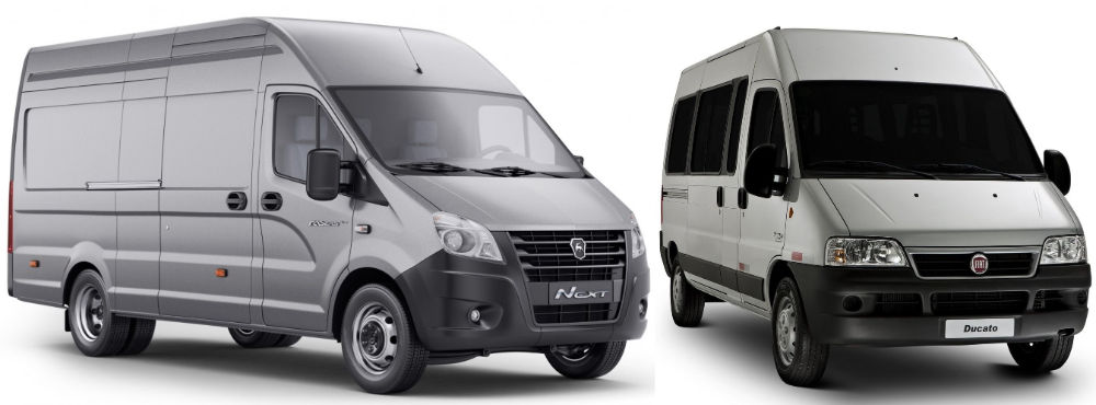 Газель Next и Fiat Ducato