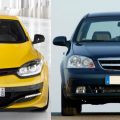 Renault Megane и Chevrolet Lacetti