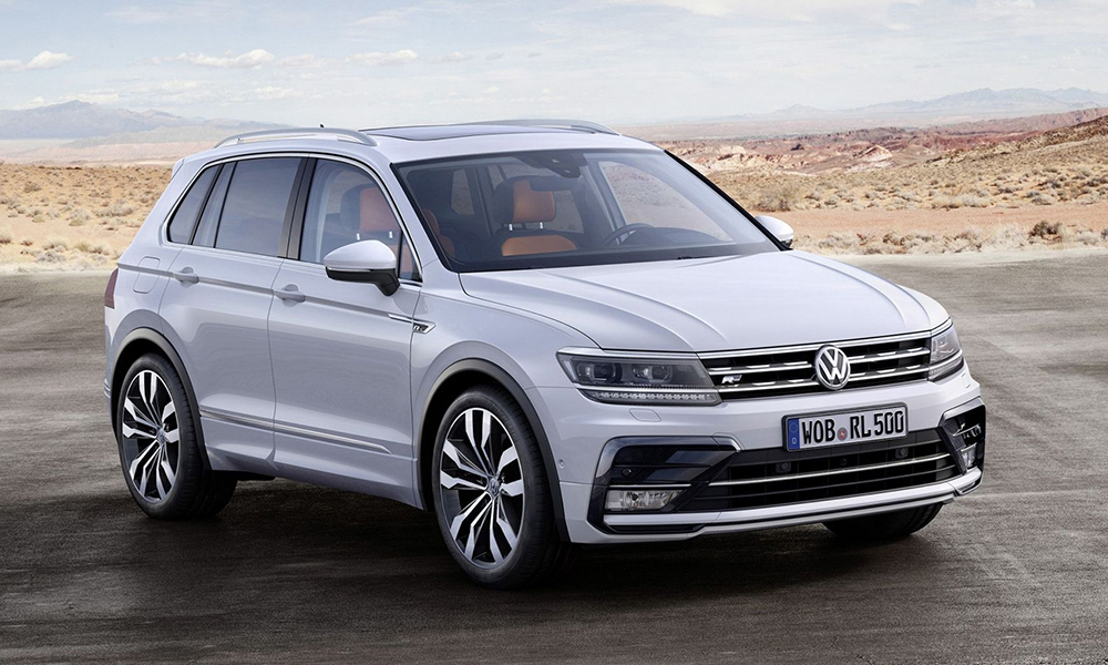 Volkswagen Tiguan на трассе