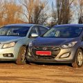 Chevrolet Cruze и Hyundai Solaris