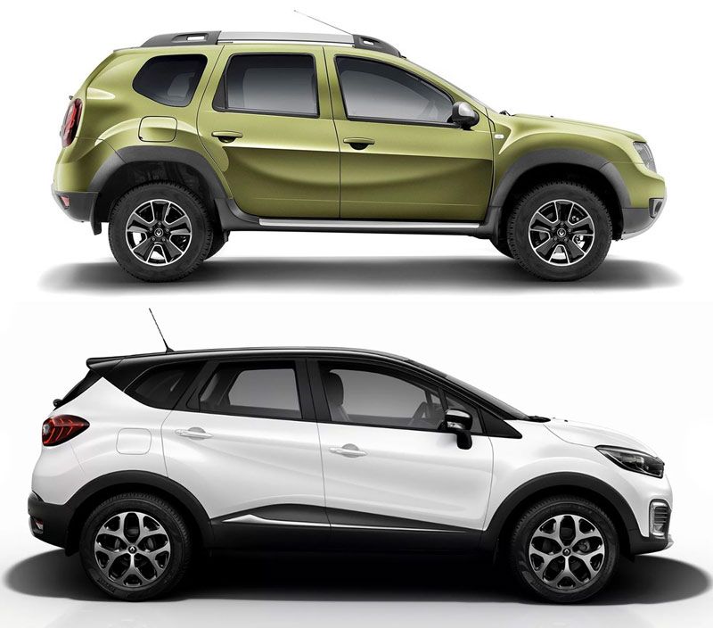 Выбор между Renault Duster и Renault Kaptur Renault Duster и Renault Kaptur