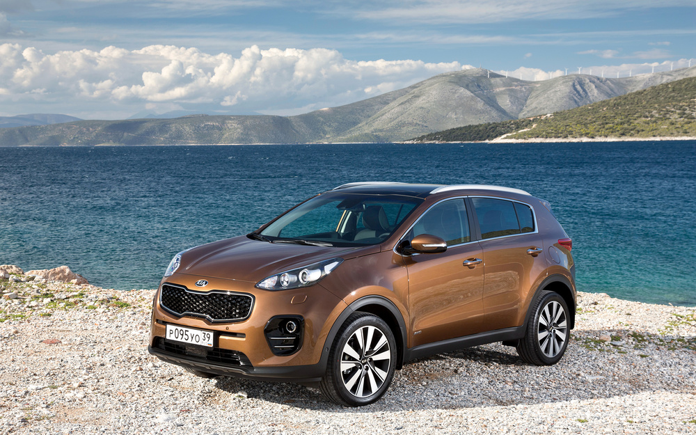 Kia Sportage коричневого цвета