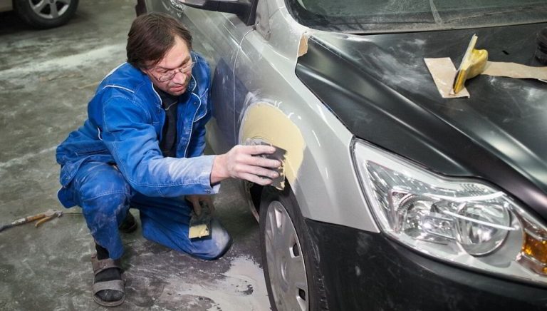 Подготовка перед шпаклевкой авто