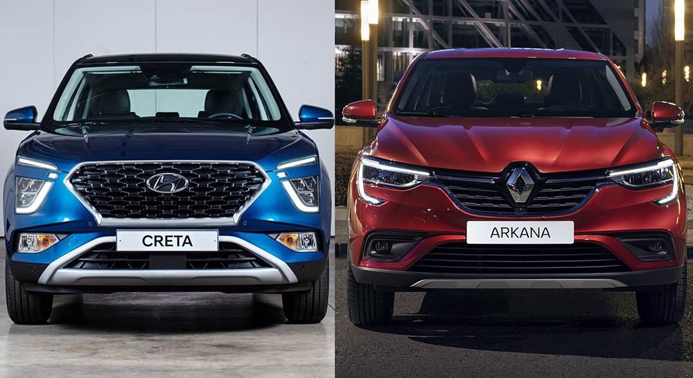 Hyundai Creta и Renault Arkana